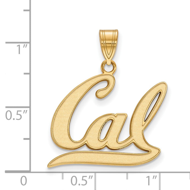 14k Gold LogoArt University of California Berkeley Large Pendant