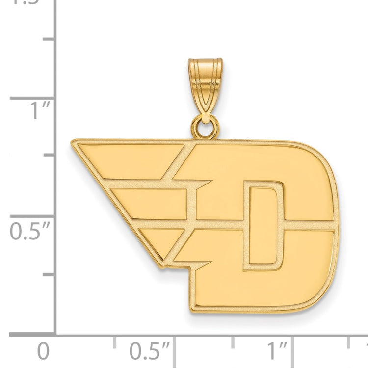 14k Gold LogoArt University of Dayton Large Pendant