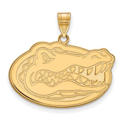 14k Gold LogoArt University of Florida Gator Large Pendant