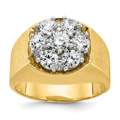 Men's 1.50ct tw Diamond Cluster with SE Finish Accent Mounting