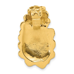 Men's Yellow Gold Nugget Pendant with Lab Grown VS/SI+ G+ Dias