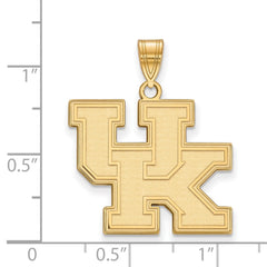 14k Gold LogoArt University of Kentucky U-K Large Pendant
