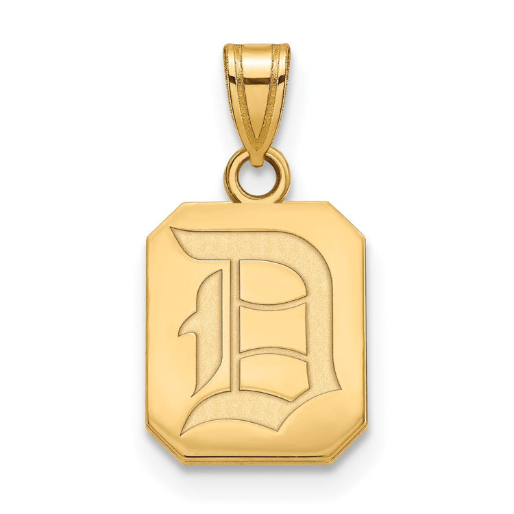 14k Gold LogoArt Duquesne University Letter D Small Pendant