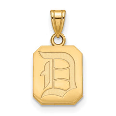 14k Gold LogoArt Duquesne University Letter D Small Pendant