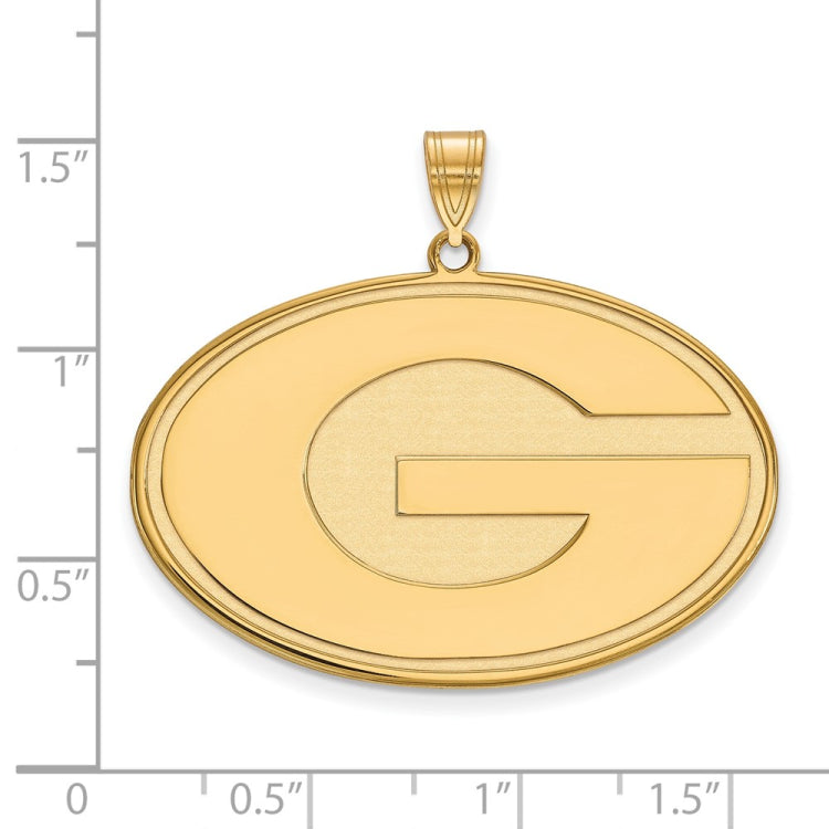 14k Gold LogoArt University of Georgia Letter G Extra Large Pendant