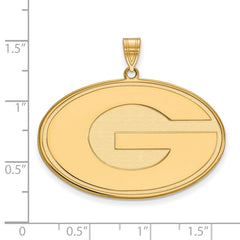 14k Gold LogoArt University of Georgia Letter G Extra Large Pendant