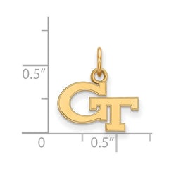 14k Gold LogoArt Georgia Institute of Technology G-T Extra Small Pendant