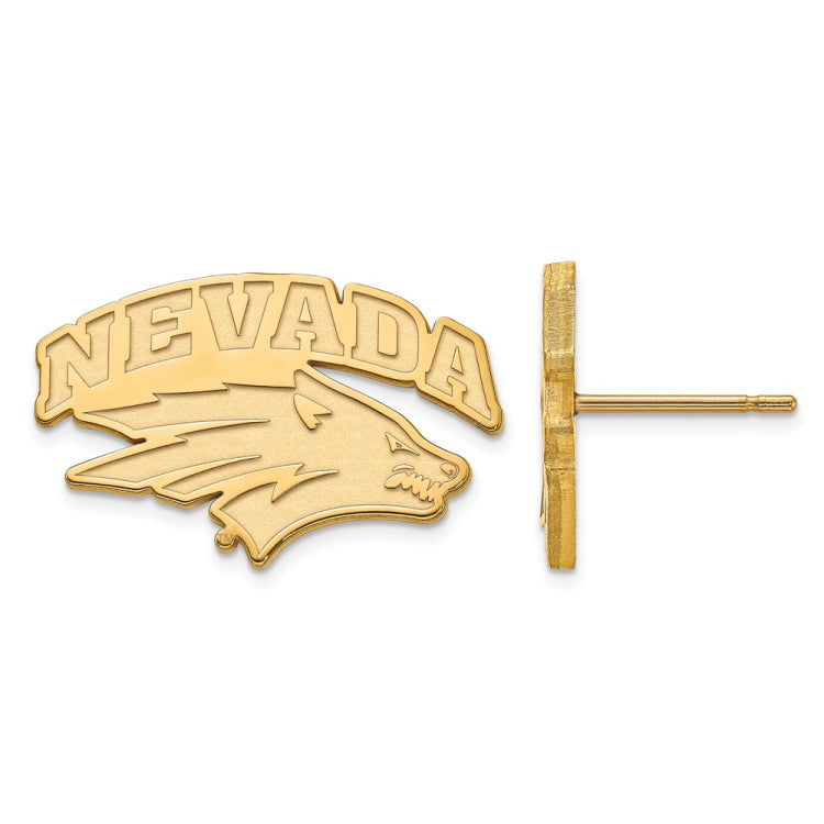 14k Gold LogoArt University of Nevada-Reno Small Post Earrings