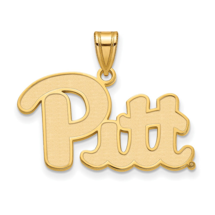 14k Gold LogoArt University of Pittsburgh Large Pendant