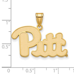 14k Gold LogoArt University of Pittsburgh Large Pendant