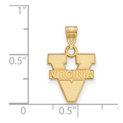 14k Gold LogoArt University of Virginia Small Pendant