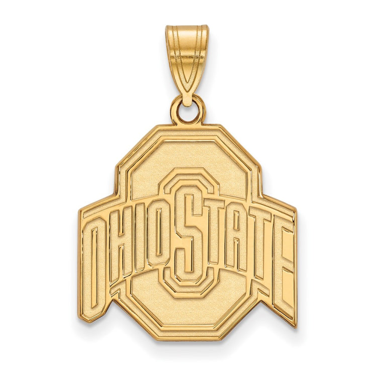 10k Gold LogoArt The Ohio State University Large Pendant