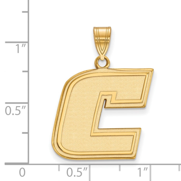 14k Gold LogoArt University of Tennessee at Chattanooga Letter C Large Pendant