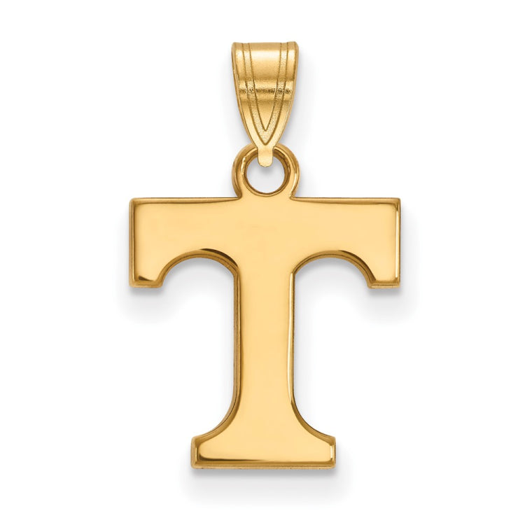 14k Gold LogoArt University of Tennessee Letter T Small Pendant