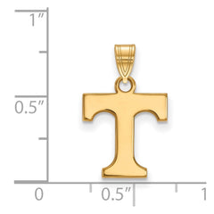 14k Gold LogoArt University of Tennessee Letter T Small Pendant