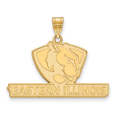 14k Gold LogoArt Eastern Illinois University Large Pendant