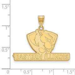 14k Gold LogoArt Eastern Illinois University Large Pendant
