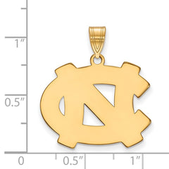 10k Gold LogoArt University of North Carolina N-C Large Pendant