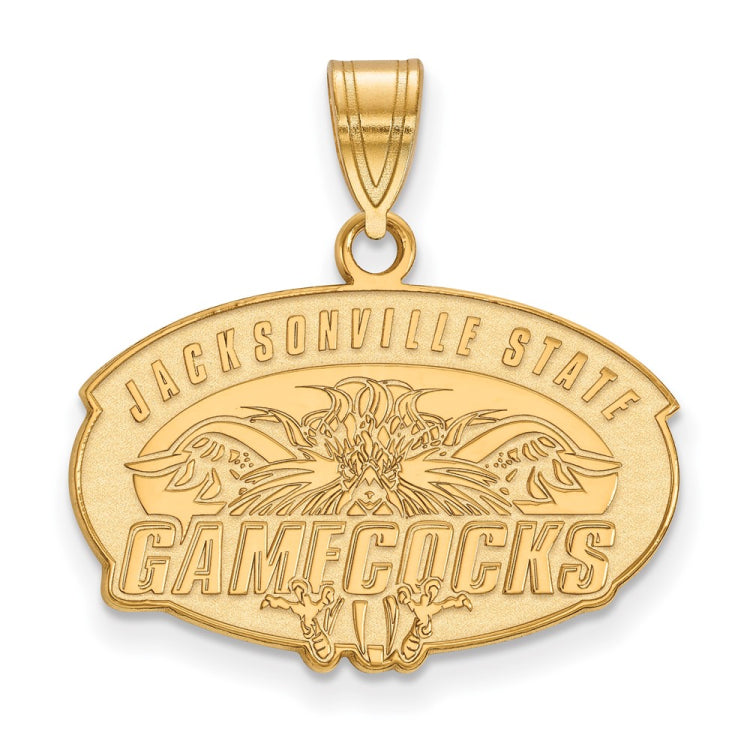 14k Gold LogoArt Jacksonville State University Medium Pendant
