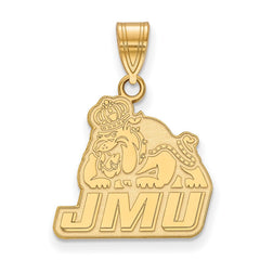 14k Gold LogoArt James Madison University Medium Pendant