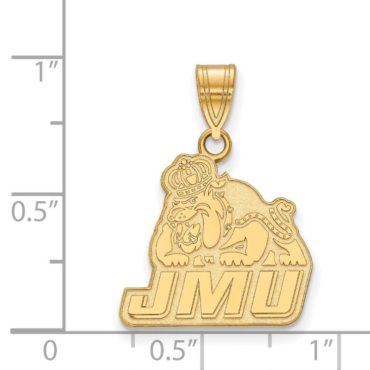 14k Gold LogoArt James Madison University Medium Pendant