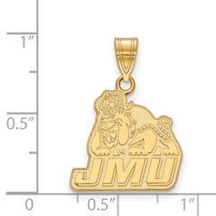 14k Gold LogoArt James Madison University Medium Pendant