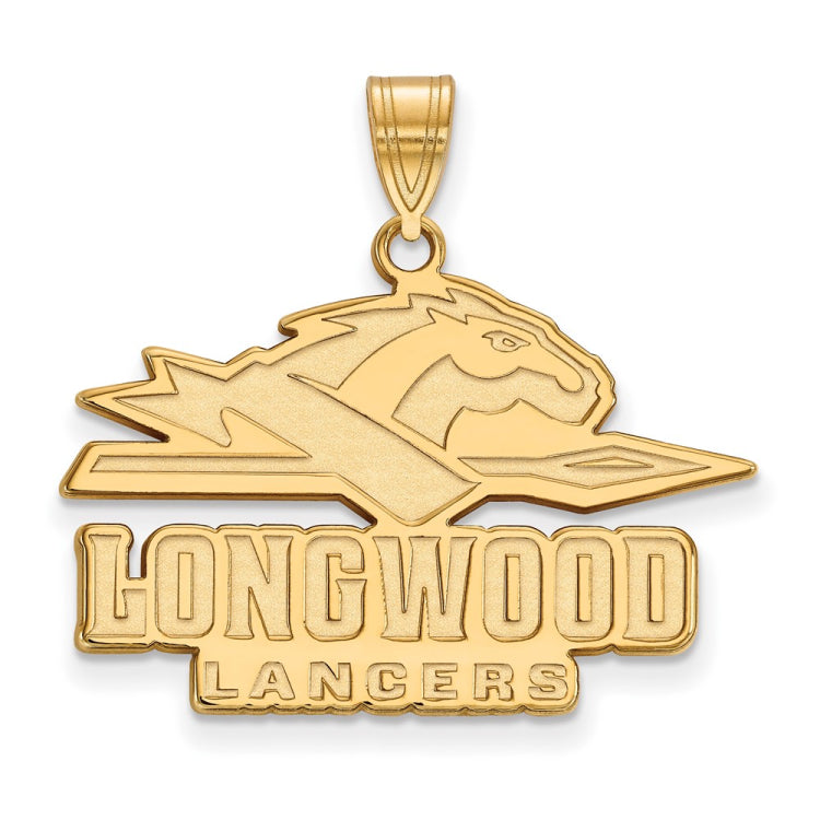 14k Gold LogoArt Longwood University Lancers Large Pendant