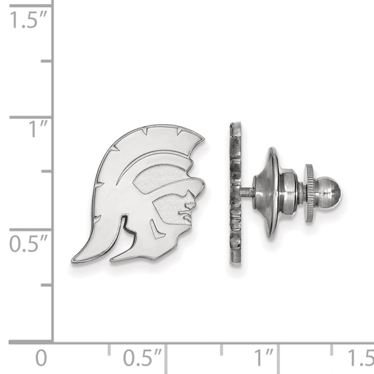 14k White Gold University of Southern California Trojan Lapel Pin