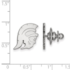 14k White Gold University of Southern California Trojan Lapel Pin