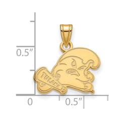 14k Gold LogoArt Tulane University Small Pendant
