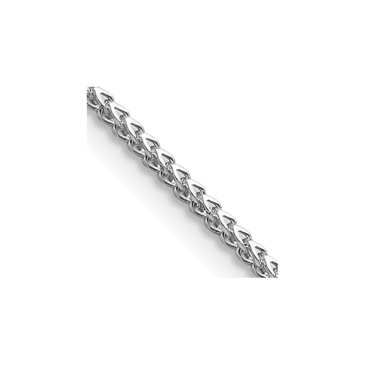 14K White Gold 18 inch 1mm Franco with Lobster Clasp Chain