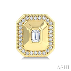 .35CTTWDM OCT ART DECO BOLD ER YG 14K-G*