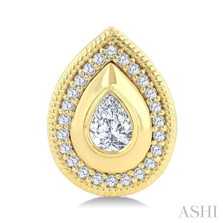 .33CTTWDM PR ART DECO BOLD ER YG 14K-G*