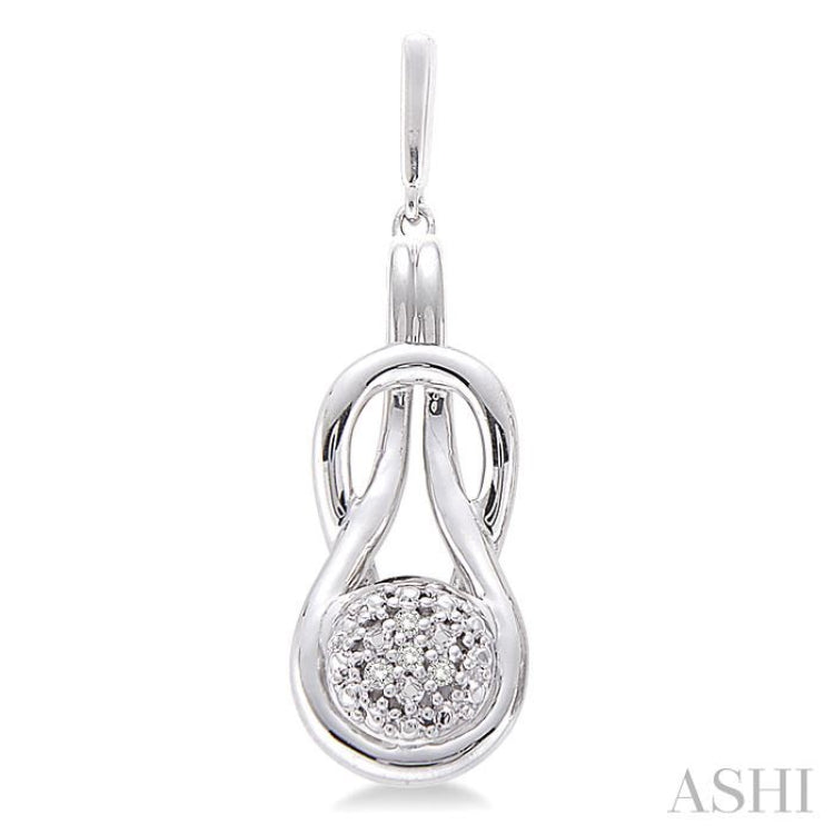 1/50 Ctw Single Cut Diamond Fashion Earrings in Sterling Silver