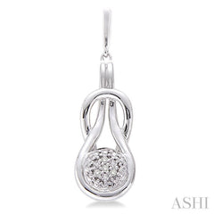 1/50 Ctw Single Cut Diamond Fashion Earrings in Sterling Silver