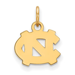 10k Gold LogoArt University of North Carolina N-C Extra Small Pendant