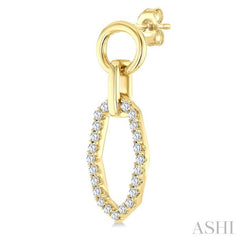 .33CTRDDM RD SH INTERLOCK ER YG 10K-G*