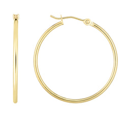 14K Yellow Gold 1.5x30mm Hoop EarringView related hoops in this series here.