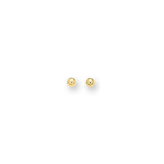 14K Yellow Gold Polished 5mm Post Earring
