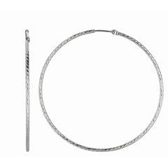Sterling Silver 1.5x55mm Endless Hoop Earring