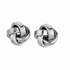 Sterling Silver Medium Polished Love Knot Earring