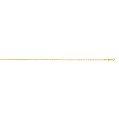 14K Yellow Gold 2.1mm Semi-Solid Box 22 Chain with Lobster Lock