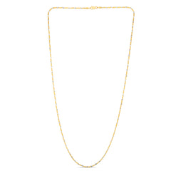14K Gold 1.5mm Sparkle 16 Chain with Lobster Lock