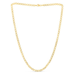 14K Yellow Gold 4.5mm Mariner 30 Chain with Lobster Lock