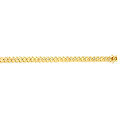 14K Yellow Gold 26 8.2mm Classic Miami Cuban Chain with Box Lock