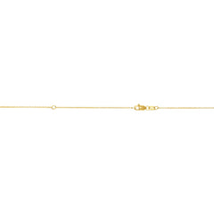 14K Yellow Gold 0.87mm Extendable 18 Chain with Lobster Lock. Jump Ring at 16 inches.