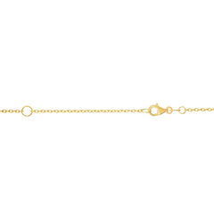 14K Yellow Gold 1.5mm Extendable Cable 18 Chain (Jump Ring at 16 inch) with Lobster Lock