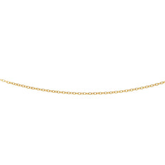14K Yellow Gold 2.5mm Textured Cable 18 Chain with Lobster Lock