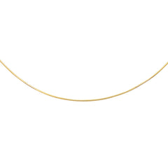 14K Yellow Gold 1.5mm Round 20 Omega with Screw Back Lock