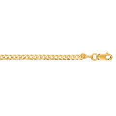 14K Yellow Gold 24 2.6mm Comfort Curb Chain